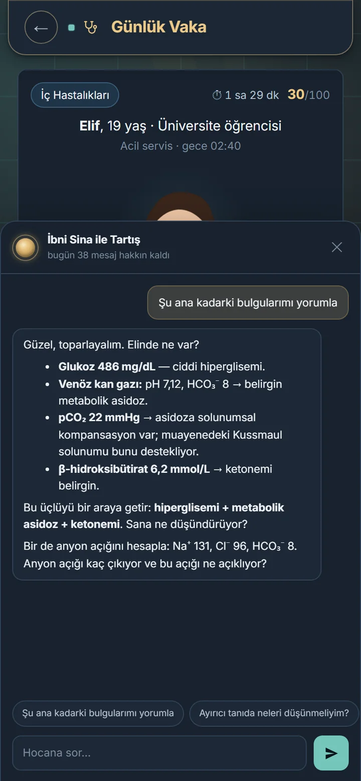İbni Sina ile Tartış paneli: bulguları toparlayıp öğrenciye soru soran yanıt
